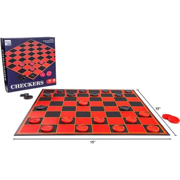 Checkers Board for Kids– Fun Checkerboard Game for Boys and Girls - Picture 3 of 7